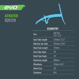 Evo Atwater Folding E-bike Geometry