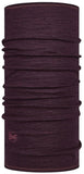 Buff Multifunctional Lightweight Merino neckwarmer solid deep purple