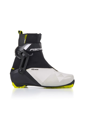 Fischer RCS Skate WS Women's Cross Country Ski Boot with advanced features like Triple-F Membrane, Easy Entry Loops, and TURNAMIC® Race Skate Sole for professional performance.