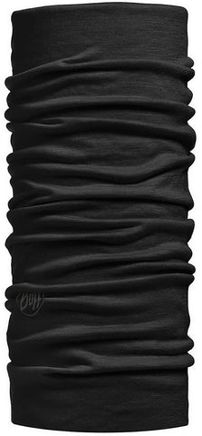 Buff Multifunctional Lightweight Merino neckwarmer solid black