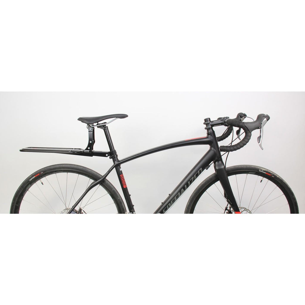 schwinn bicycle seat post rack Deluxe Alloy Rear Bike Rack, 20 lbs Capacity, Lightweight, Compact and Durable Construction, Fits Most Adult Bicycles, Cargo Options for Backpack, Gear & More, for Back of Santoprene seat post bracket acts like a shock absorber to dampen the shocks from rough road conditions Axiom Flip-Flop LX Seatpost Rack