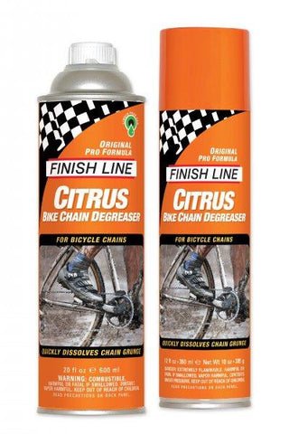 Dégraissant chaîne vélo Finish Line Citrus 600ml - Produit d'entretien